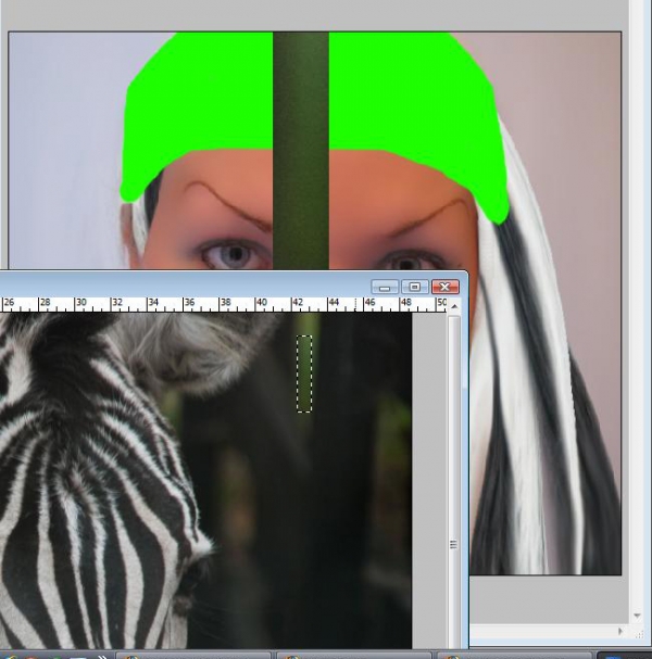 Creation of Zebra Girl: Step 7